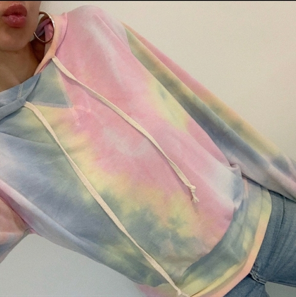 Hoodie Tie Dye Hoodie 80s style reposting - Picture 4 of 6